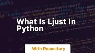 what is ljust in python