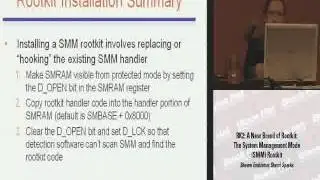 System Management Mode Rootkit
