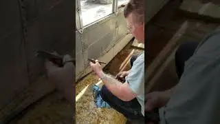 Rivet Removal with Air Hammer