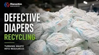 Defective Diapers Separation and Recycling Machine Full Video