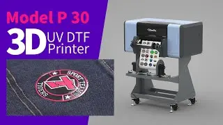 See how the OtterPro Model P30 3D UV DTF Printer personalizes raised 3D logo labels for garments