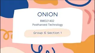 BWD21402 | Postharvest Handling of Onions
