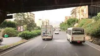 Driving in Beirut, Lebanon