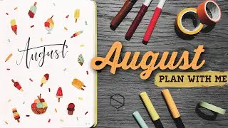 PLAN WITH ME AUGUST 2019 | ICE CREAM THEMED BULLET JOURNAL SETUP