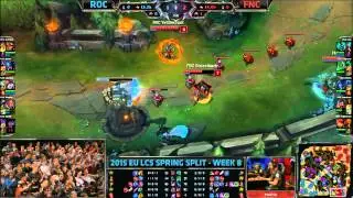 ROCCAT vs Fnatic | S5 EU LCS Spring 2015 Week 8 Day 1 | ROC vs FNC W8D1G2 VOD 60FPS