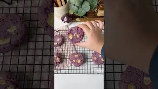 Ube Soft Cookies🍪 #recipe #homemade #ubiungu #softcookies #bakingideas #ubecookies