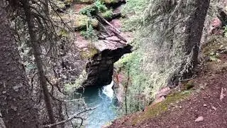 Hiking down to South Fork Mineral Creek Upper Waterfall