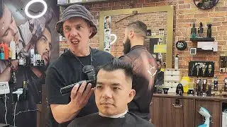 💈 ASMR BARBER - New style 2023, buzzcut, buzz cut, transformation, buzz cut for man, head shave, 😉👌