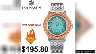 San Martin SN0118 40mm Original Design Fruit Series Dive Watch NH35 Automatic Mechanical Men Watches