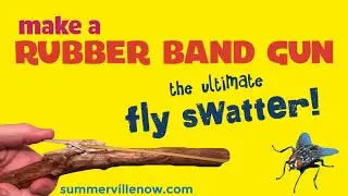 Make a rubber band gun fly swatter