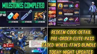 Today Redeem Code information | Today Night updates 29 may updates in free fire full detail