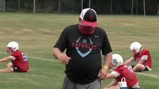 Newman Catholic football takes field for first time in 2020