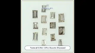0.18 CT/13 Pcs Baguette Diamond Natural Loose Diamond Brown Diamond Gifts For Diamond Jewelry