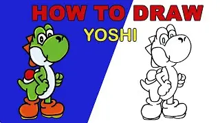 How To Draw Yoshi | Super Mario