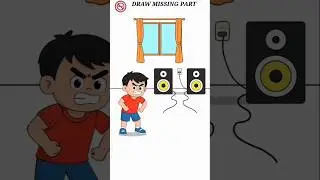 COMPLETE PUZZLE : DRAW ONE PART (walkthrough + tips) DOP FUN : MISSING PART IQ TEDT #shorts #puzzle