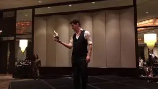 Fireball Contact Juggling to Cello