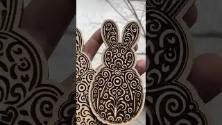 Laser Cutting and Engraving Easter Bunny Decoration | DIY Easter Crafts