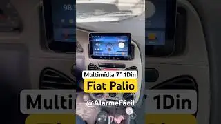 Multim&iacute;dia 7&rdquo; 1 Din no Fiat Palio / N&atilde;o Troca Moldura ✅ #fiat #fiatpalio #shorts