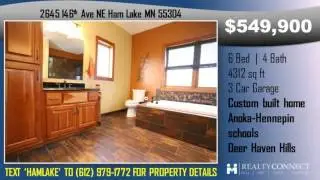 2645 146th Ave NE Ham Lake Mn 55304 for sale by realty connect