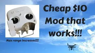 DJI Phantom 3 Standard Range Extender Test - This $10 Mod works!