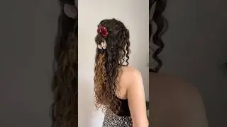Curly Hair Rose Clip Hairstyle!