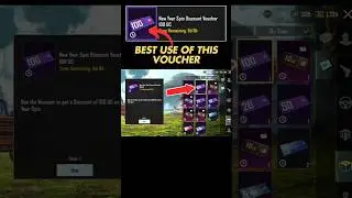 Best Use Of This 100 UC Voucher   |#pubgmobile #shorts #voucher #discount