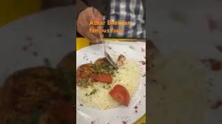 Azerbaijan very famous foods/rise with kebab chicken, tikka Russian salat #turkish food