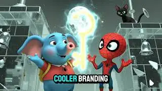 Cartoon Video For Kids - Spider-Man Kid and Bao the Elephant Explore the Enchanted Moonlight Forest