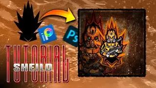 Make Logo shield for mascot || Background Tutorial || Sinchan Gfx