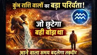 कुंभ राशि वालों के जीवन में शुरू हो चुका है बड़ा परिवर्तन | जो छूटेगा वही बोझ था | आने वाला समय