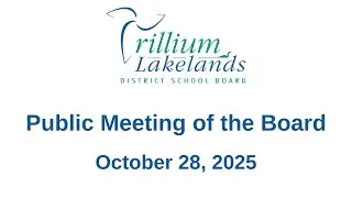 October 28, 2025 Regular Meeting of the Board
