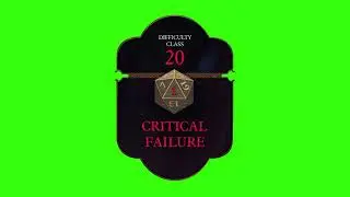 Baldur's Gate 3 Critical Failure Green Screen