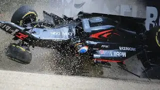 Crash 300 KPH - Alonso And Gutierrez  - Australian Grand Prix - Formula 1 - 2016