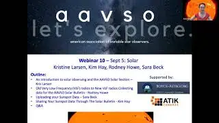 Solar Observing Section Webinar