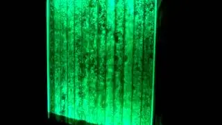 Floor Standing Bubble Wall with Vertical Chambers from Water Gallery LLC