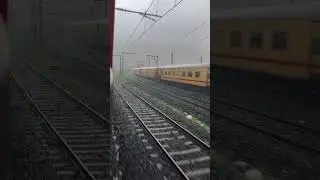 Indian railway & monsoon #railway #shorts #trending