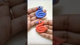 DIY idea💕 How to make easily duck🦆 with super clay# trind #clay#funny#claycrafts#art#craft#music