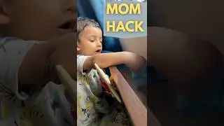Mom Hack: Baby Playing Alone with Stacking Toys | Independent Playtime Tips #shorts