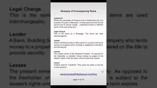 Conveyancing Terms Explained