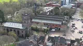 Burton-on-Trent, Staffordshire. A few of the historic buildings in the City Centre. 