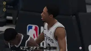 (No Commentary Just Arena Sounds) NBA Live 19 Finals Amazing Game And Finish! - Nets Vs Spurs Game 6