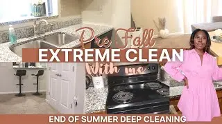 PRE FALL *EXTREME* CLEAN WITH ME| APARTMENT CLEANING ROUTINE & CLEANING MOTIVATION FALL 2021 🍂🍁🍂