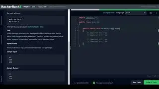 #hackerrank  java problem 2 solved