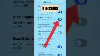 Profile view notifications Truecaller #shorts #truecallersettings
