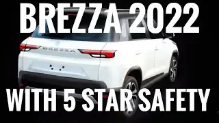 BREZZA 2022 5 star safety rating? #safety #youtuber