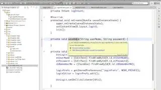 Android Login using shared preferences tutorial pt 1