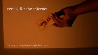 2. a verse on everythinginitsrightplace (lyric video log)