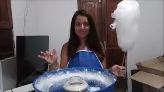 Testado maquina de algodao doce modelo Ad-43 comprei no mercado livre!