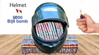 Helmet vs 5000 Bijli bomb | क्या यह हेलमेट बच पायेगा - Experiment