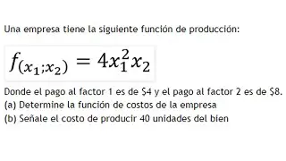 MICROECONOMÍA | Problema sobre minimización de costos de largo plazo en una isocuanta Cobb-Douglas
